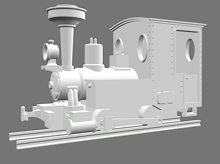 Krauss Locomotive for PU101 motor 3d printed 
