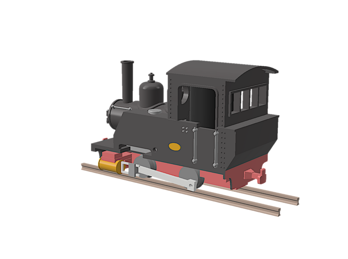 Kyosan Steam locomotive Hoe 3d printed 