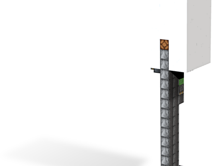 Minecraft Hidden 1x1 Elevator 3d printed