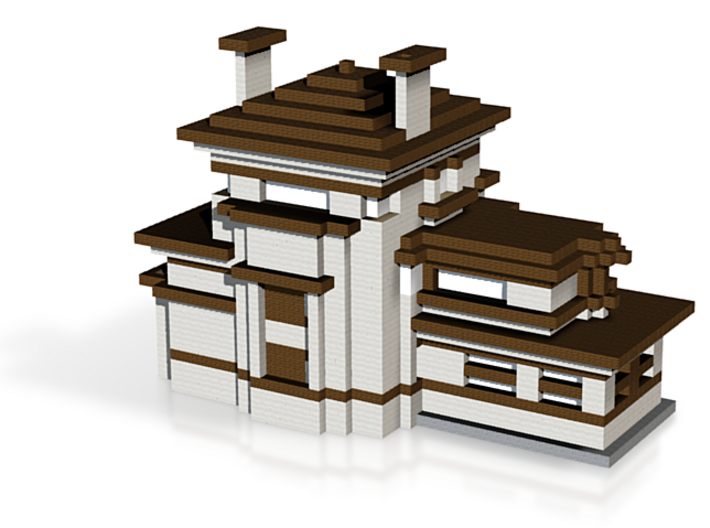 Minecraft Big Modern House 3d printed