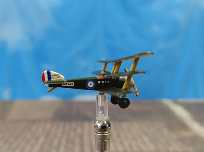 Sopwith Triplane (early, various scales) 3d printed Photo and paint job courtesy Chris 'malachi' at wingsofwar.org