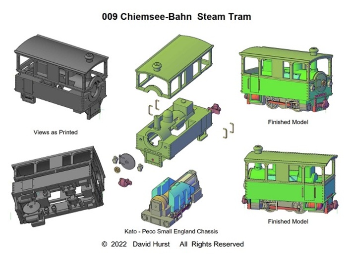 009 Chiemsee-Bahn Steam Tram 3d printed
