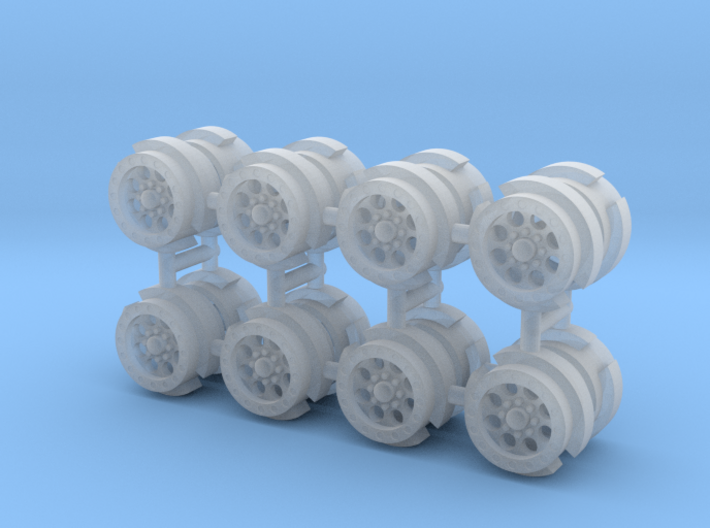 4 sets of 9mm Beadlock Wheels 3d printed