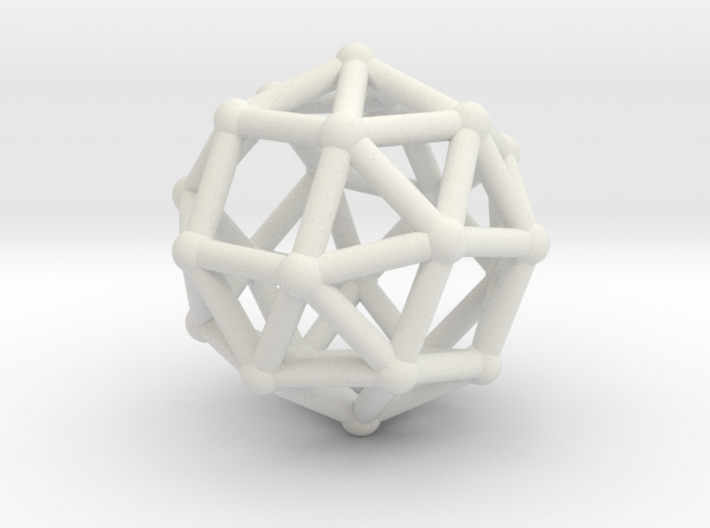 Snub cube (chiral) 3d printed