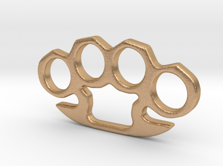 Brass Knuckles Charm Pendant 3d printed