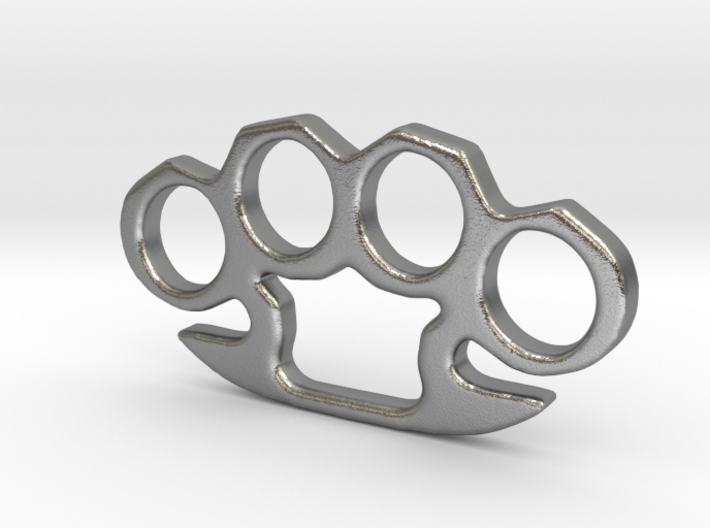 Brass Knuckles Charm Pendant 3d printed