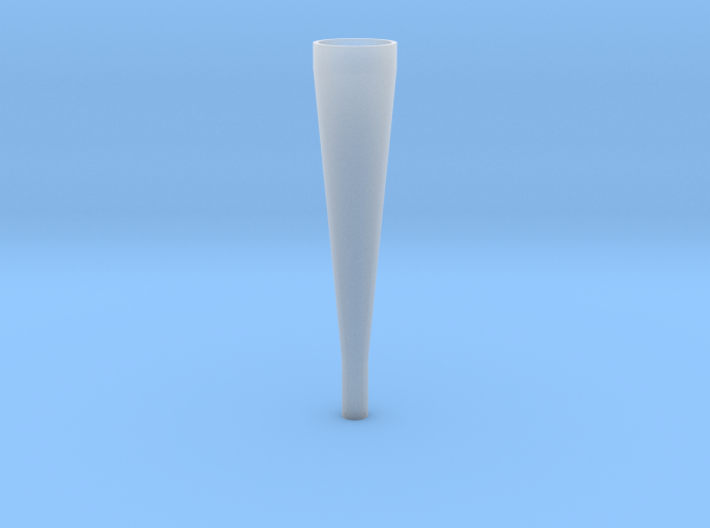 slender conical horn 3d printed
