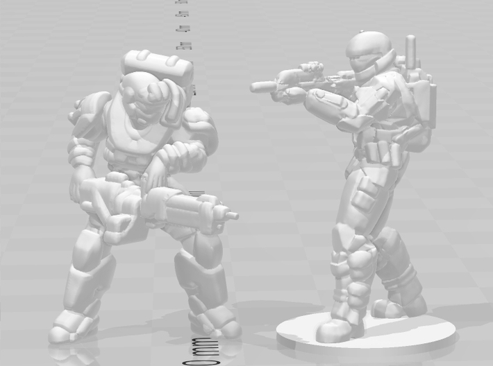 Halo Heavy Spartan Jorge 052 miniature model games 3d printed 