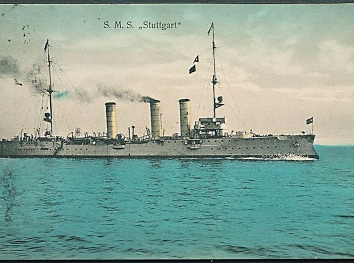 Nameplate SMS Stuttgart 3d printed Königsberg-class light cruiser SMS Stuttgart.