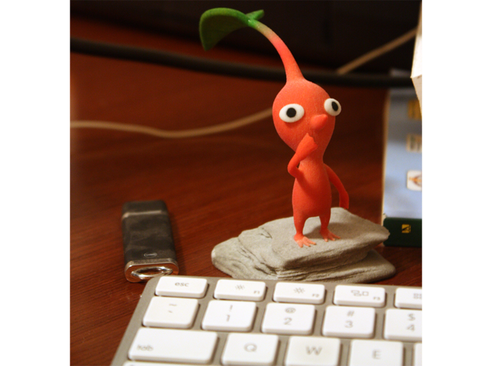Red Pikmin Standing (Color) 3d printed Supports have been added since this photo was taken.