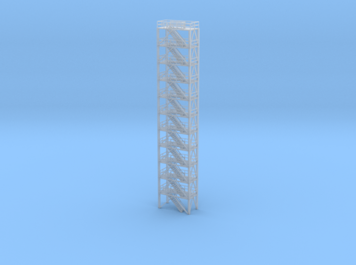 N Scale Refinery Stairs H200 3d printed