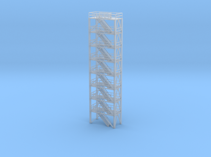 N Scale Refinery Stairs H146 3d printed