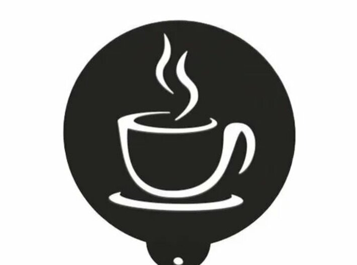 Coffee / Food stencil 3d printed