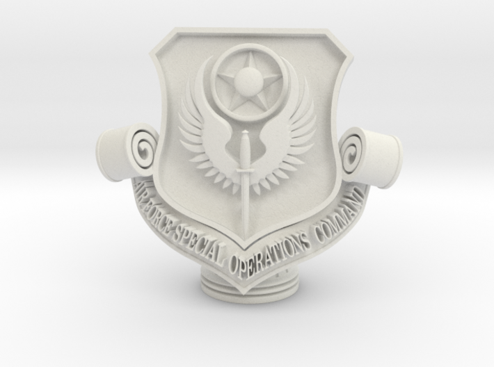 3D AFSOC Patch trophy topper 3d printed