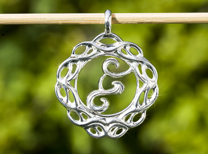 Celtic living water wellspring of life pendant. 3d printed Spring of life Living Water pendant