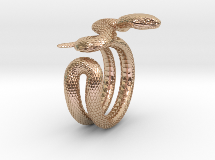 Snake Ring_R03 3d printed