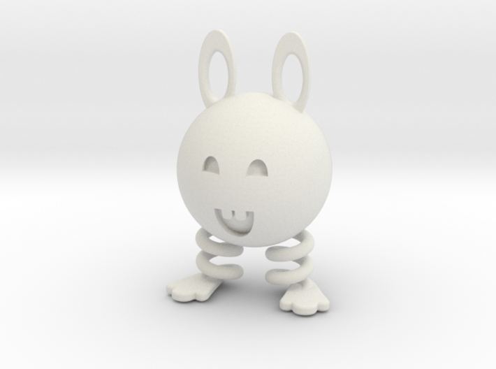 Bunny keychain 3d printed