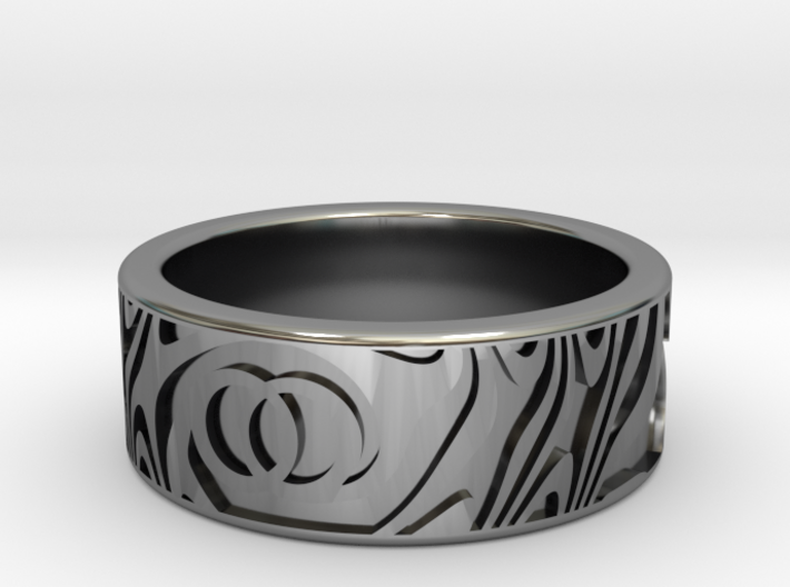 Twin Soul Ring - 8mm 3d printed Twin Soul Ring - Render