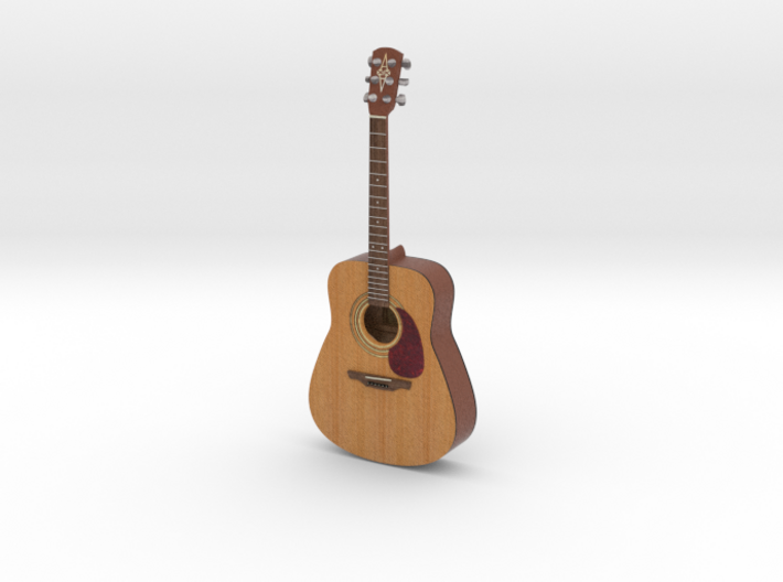 1:12 Scale Acoustic Guitar 3d printed