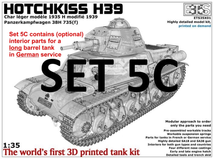 ETS35X01 Hotchkiss H39 - Set 5 option C - SA38 3d printed Boxart