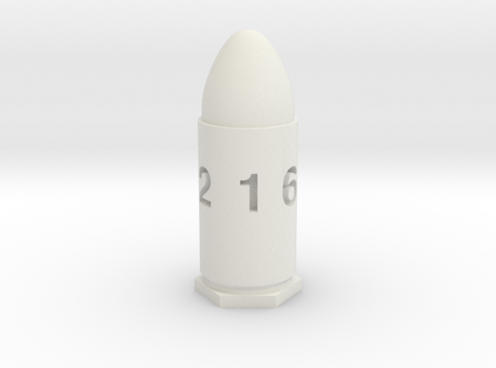 GunCraze 9mm D6 Bullet Dice 3d printed