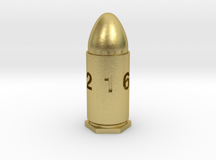 GunCraze 9mm D6 Bullet Dice 3d printed