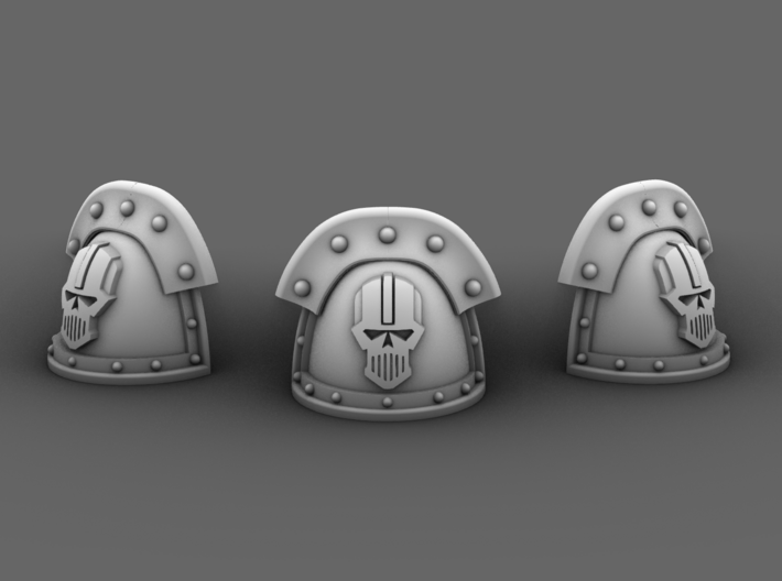Steel Army V3 Iron Shoulder Pads 3d printed 