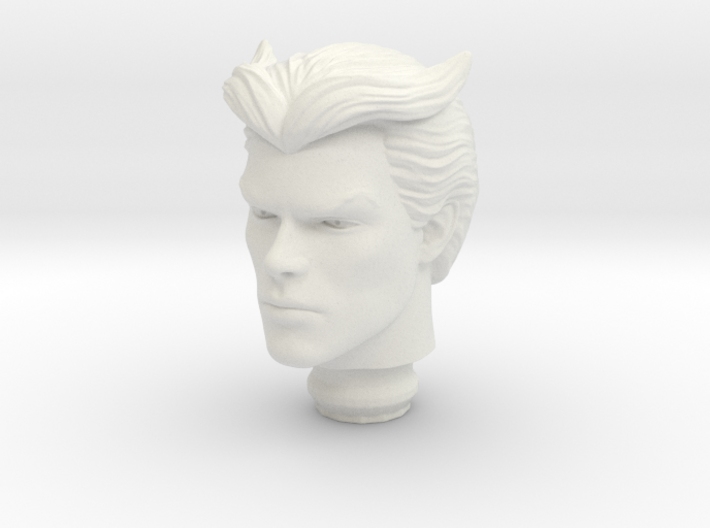 Mego Quicksilver 1:9 Scale Custom Head 3d printed