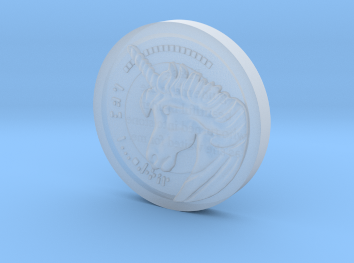 RE2 Classic Unicorn Medal 3d printed