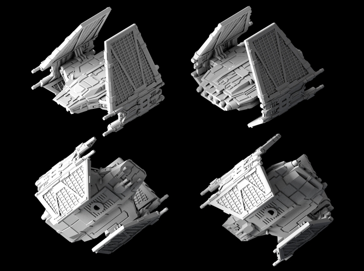 TIE Echelon Assault Shuttle (1/270) 3d printed