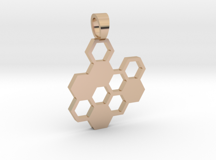 Hexa board [pendant] 3d printed
