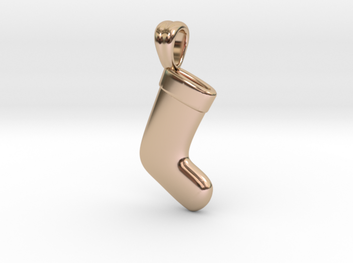 Xmas sock (pendant) 3d printed