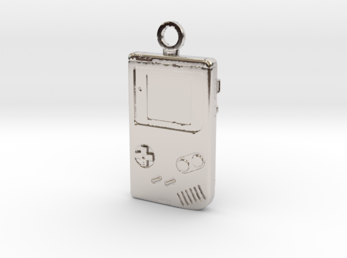Classic Hand Held Console Keychain - Top Shell 3d printed