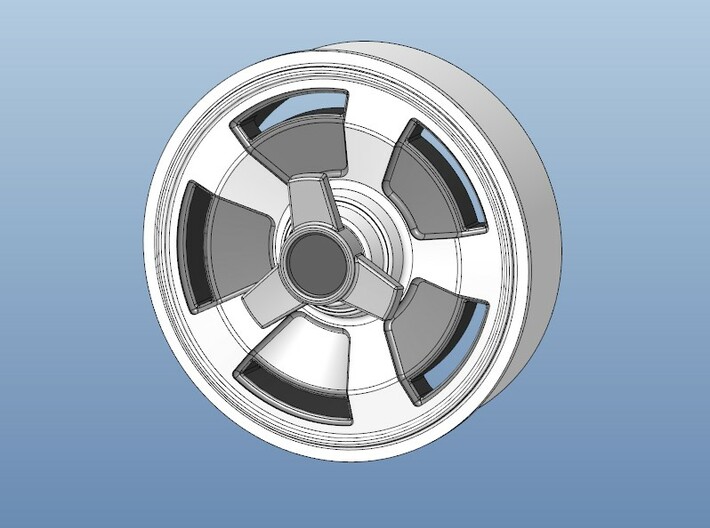 1966 Corvette wheel covers with separate spinners 3d printed Snapshot of 3D-File