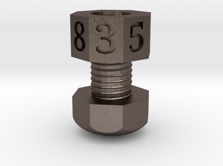 d8 nut &amp; bolt dice 3d printed