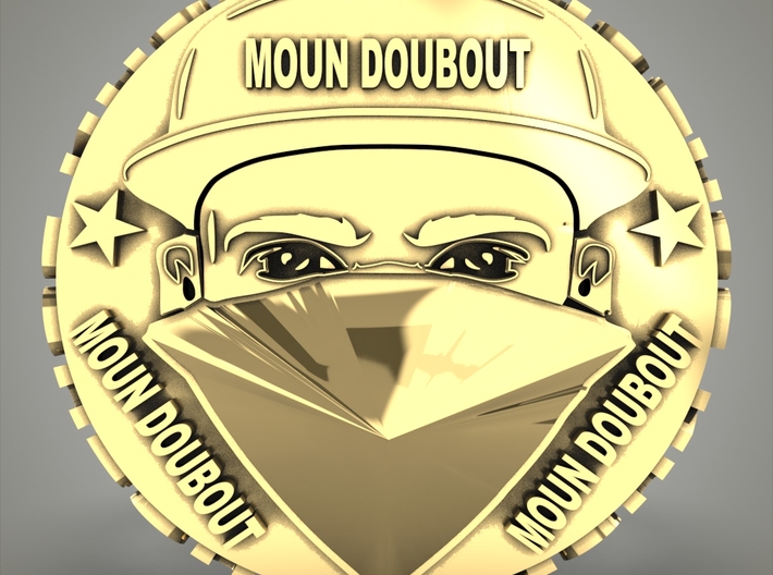 Bague Moun Doubout  3d printed 