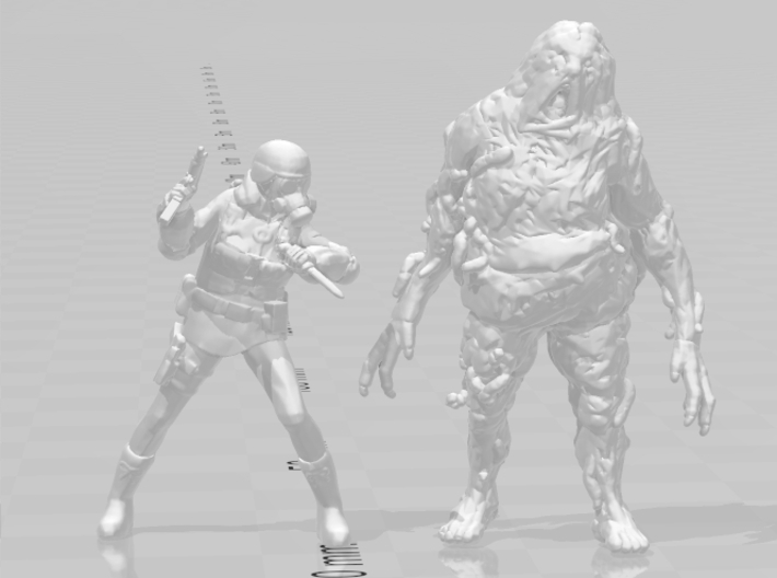 Resident Evil Mama Mold miniature for games rpg wh 3d printed 