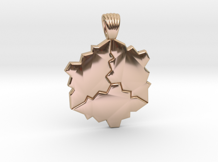 Tessellation [pendant] 3d printed