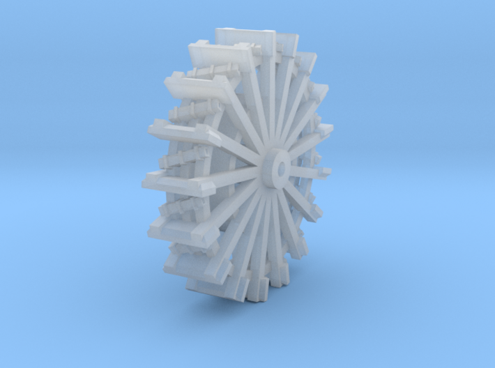 Water wheel for paddy fields L - 1:160 3d printed