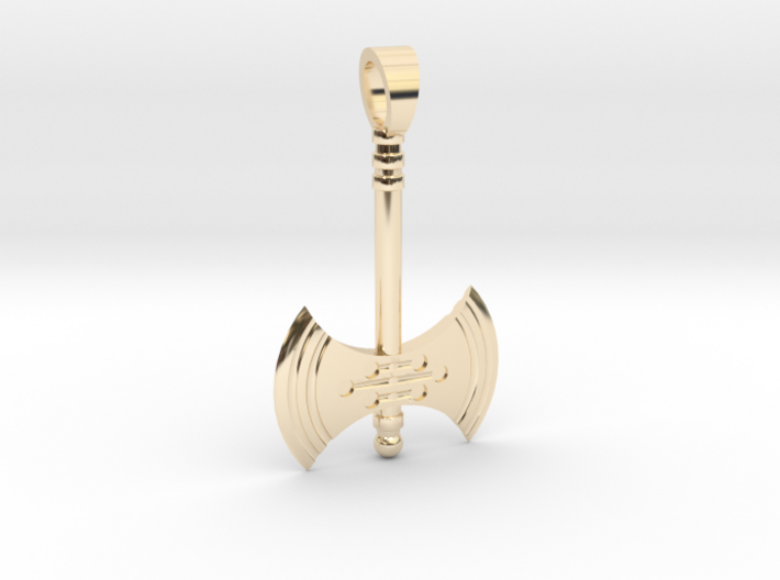 Minoan Double axe [pendant] 3d printed
