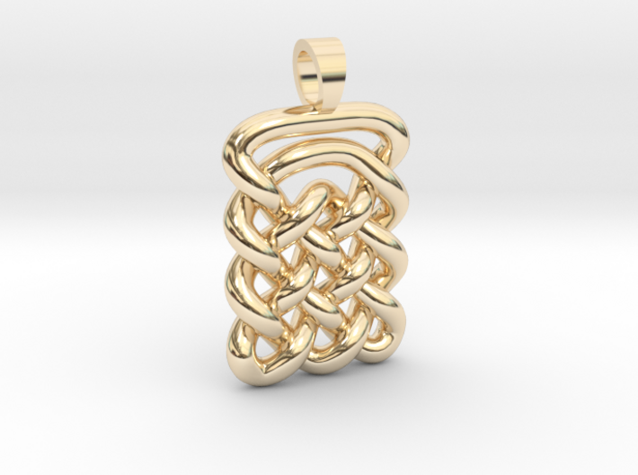 Plate celtic knot [pendant] 3d printed