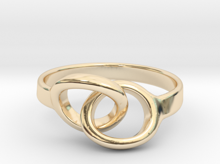 Linked [sizable ring] 3d printed