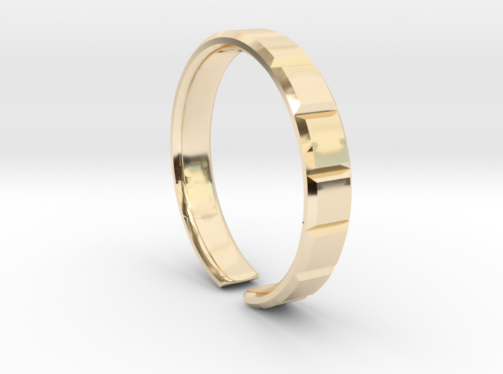 Tile square ring [openring] 3d printed