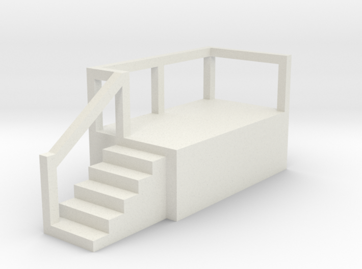 Mobile Home Stair #2 Z scale 3d printed
