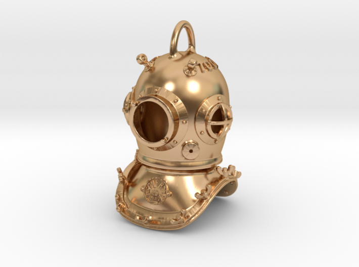 Galeazzi diver helmet with collar 3d printed