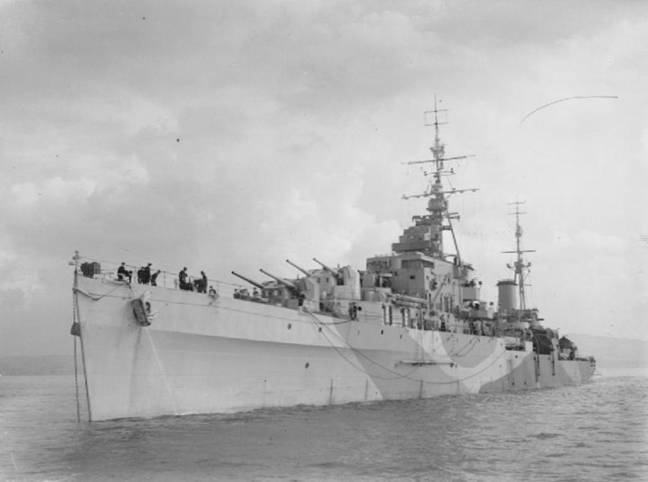 Nameplate HMS Royalist 3d printed Dido-class light cruiser HMS Royalist.