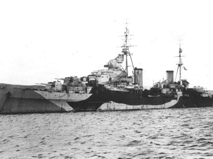 Nameplate HMS Spartan 3d printed Dido-class light cruiser HMS Spartan.