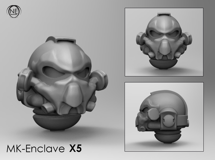 mk-enclave space helmet x5 3d printed