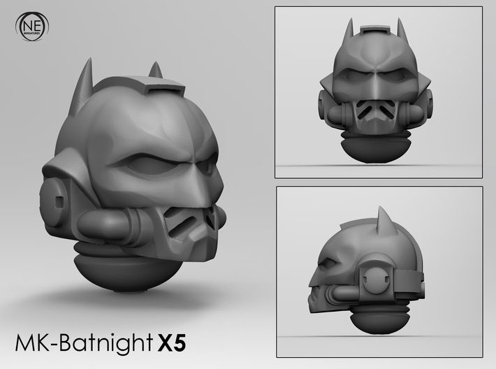 mk-batknight space helmet x5 3d printed