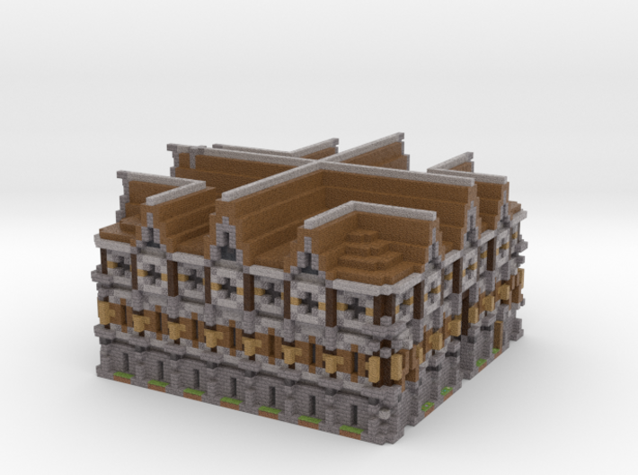 Minecraft Rustic Mansion 3d printed